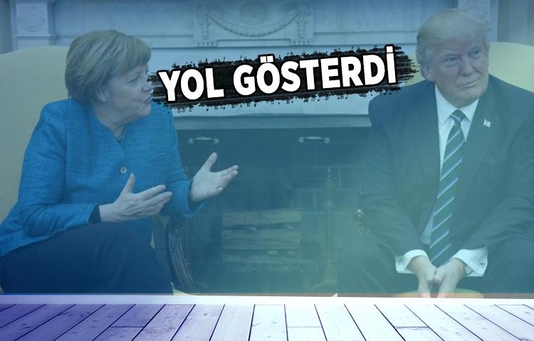 Angela Merkel, Donald Trump'a 'yol gösterdi'