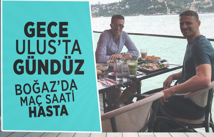 Grip denilen Van Persie Boğaz'da görüntülendi