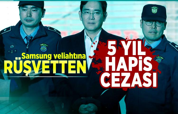 Samsung veliahtına rüşvetten 5 yıl hapis cezası