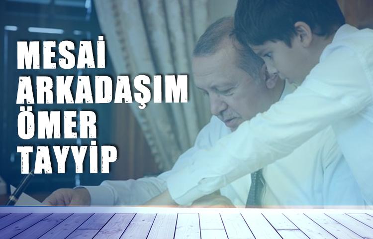 Erdoğan torunuyla paylaşım yaptı!