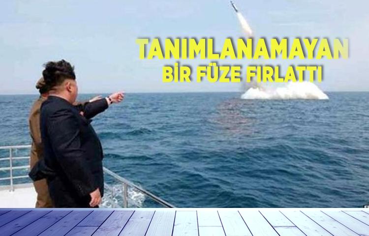 Kuzey Kore tanımlanamayan bir füze fırlattı