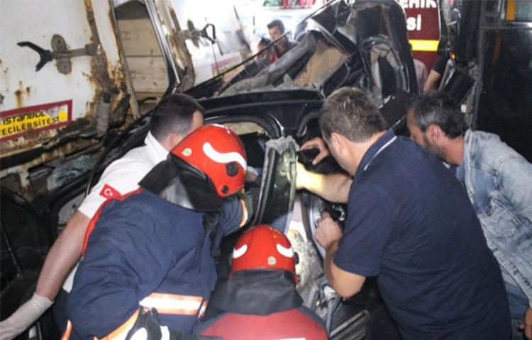 Araç Hurdaya Döndü