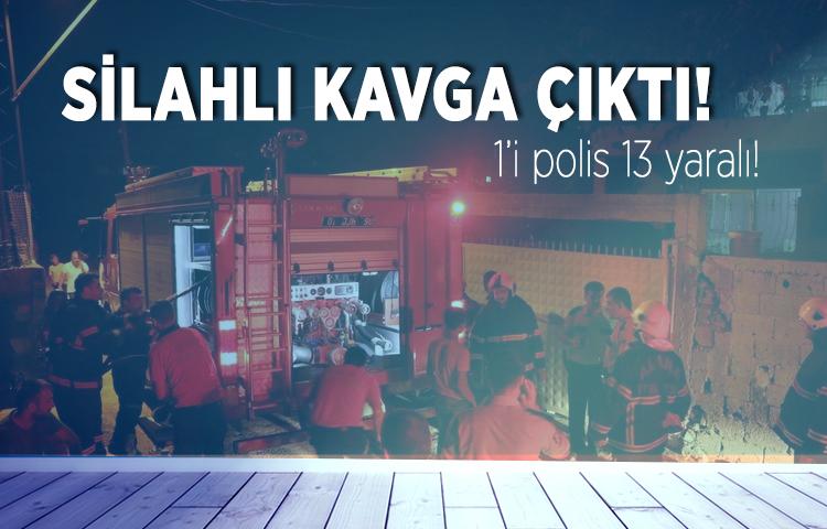 Adana’da silahlı kavga: 1’i polis 13 yaralı