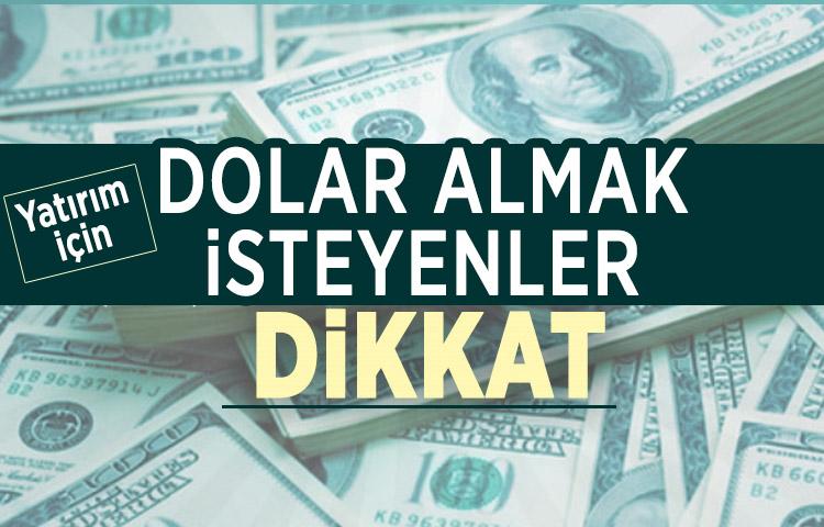 Yatırım için Dolar almak isteyenler dikkat!
