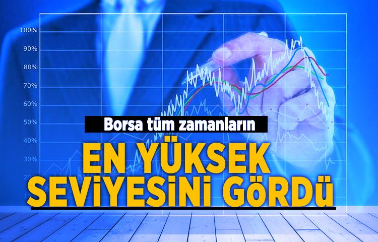 Borsa tüm zamanların en yüksek seviyesini gördü