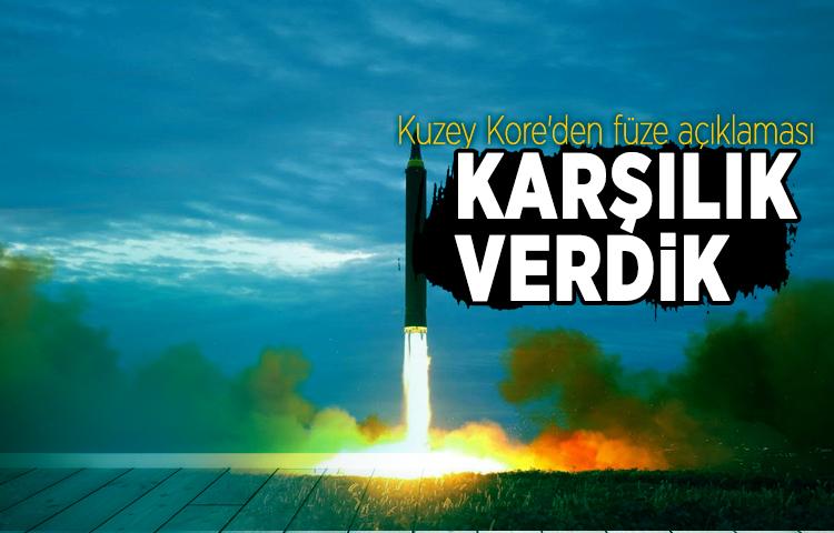 Kuzey Kore'den füze açıklaması: Karşılık verdik
