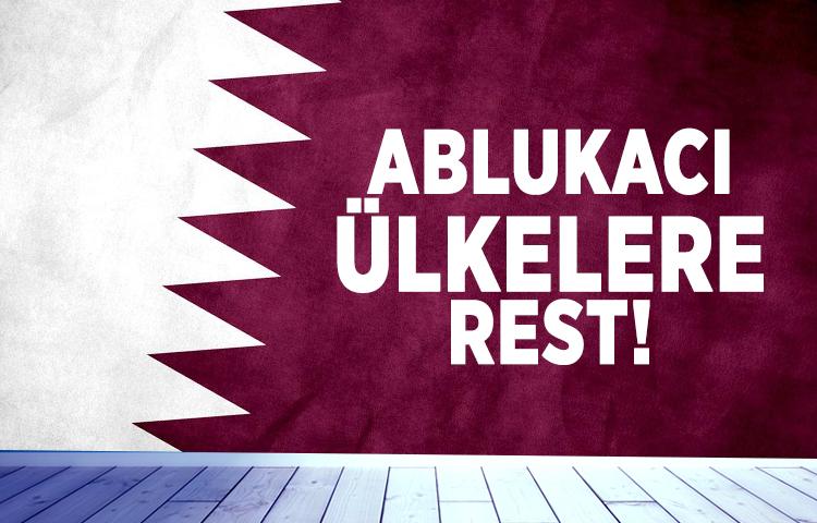 Katar'dan ablukacı ülkelere rest!