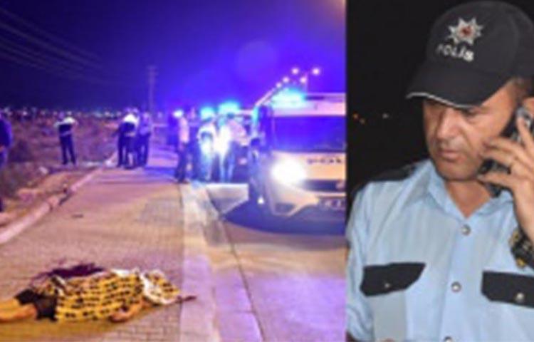 Polis memurunun zor anları!