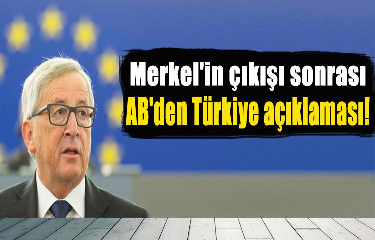 Merkel'in çıkışı sonrası AB'den Türkiye açıklaması