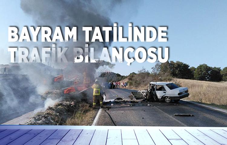 Bayram tatilinde trafik bilançosu
