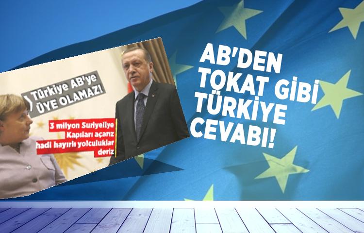 AB'den Almanya'ya tokat gibi Türkiye cevabı