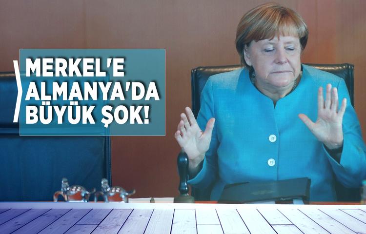 Merkel'e Almanya'da büyük şok