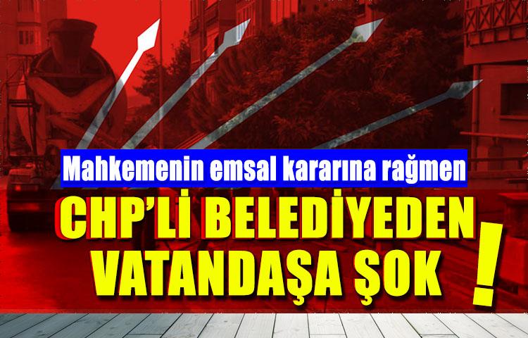 CHP'li belediyeden vatandaşa skandal fatura