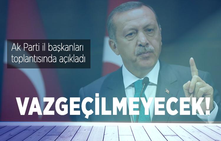 Erdoğan, AB sürecinden vazgeçilmeyeceğini açıkladı