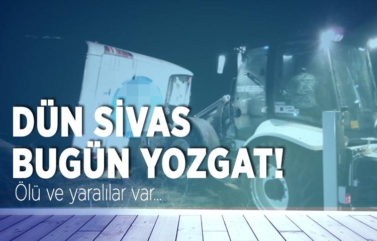 Yozgat'ta yolcu otobüsü devrildi: 3 ölü 43 yaralı