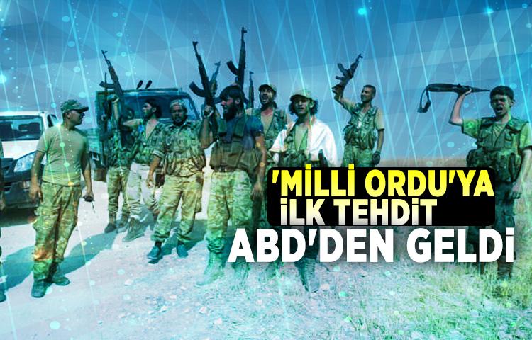 'Milli ordu'ya ilk tehdit ABD'den geldi
