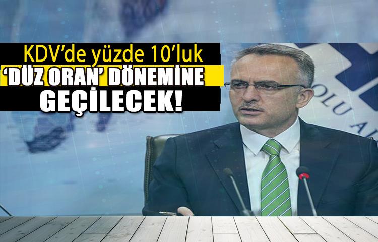 KDV’de yüzde 10’luk ‘düz oran’ dönemine geçilecek