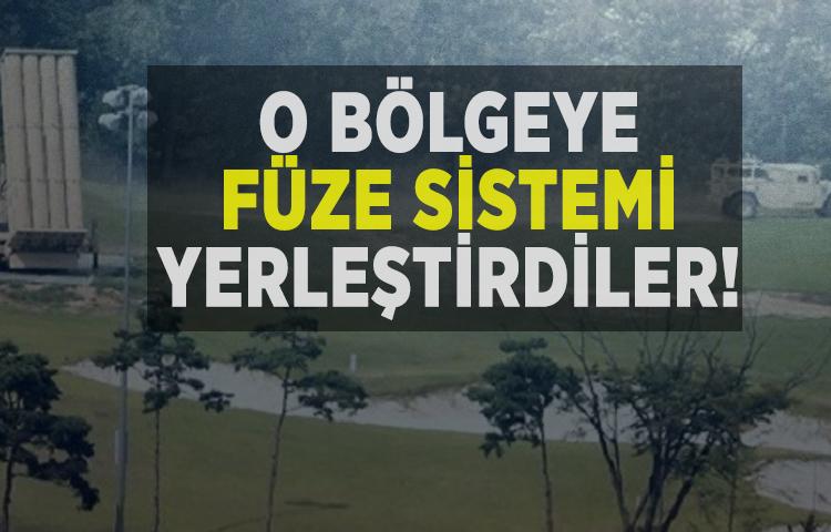 ABD o bölgeye füze sistemi yerleştirdi