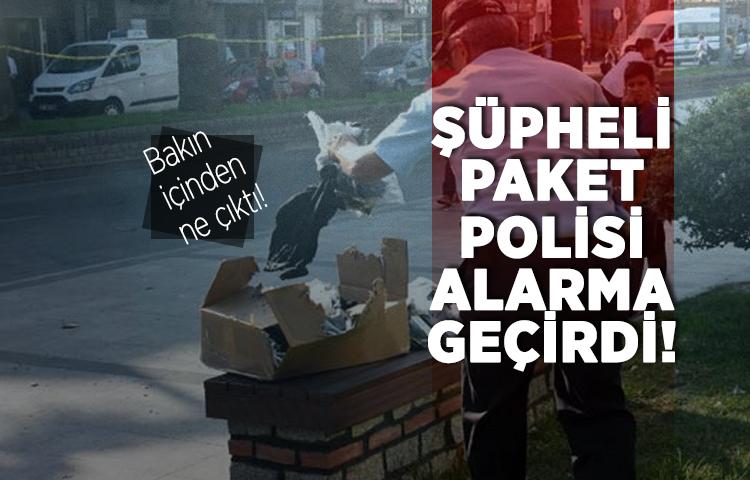 Şüpheli paket polisi harekete geçirdi!