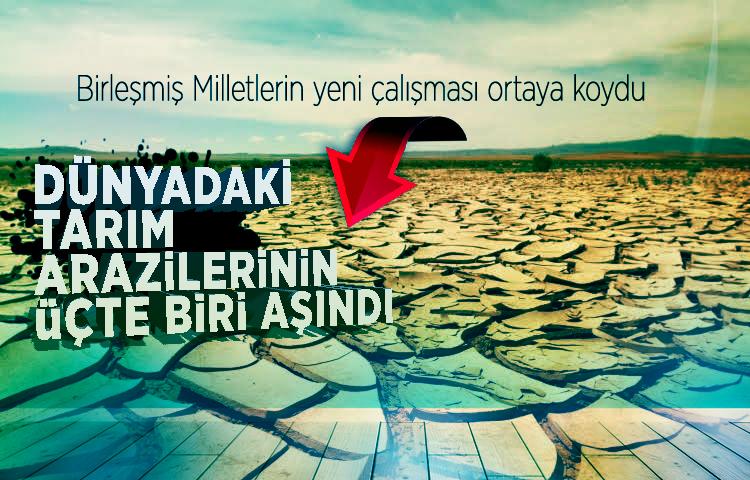 BM: Dünyadaki tarım arazilerinin üçte biri aşındı