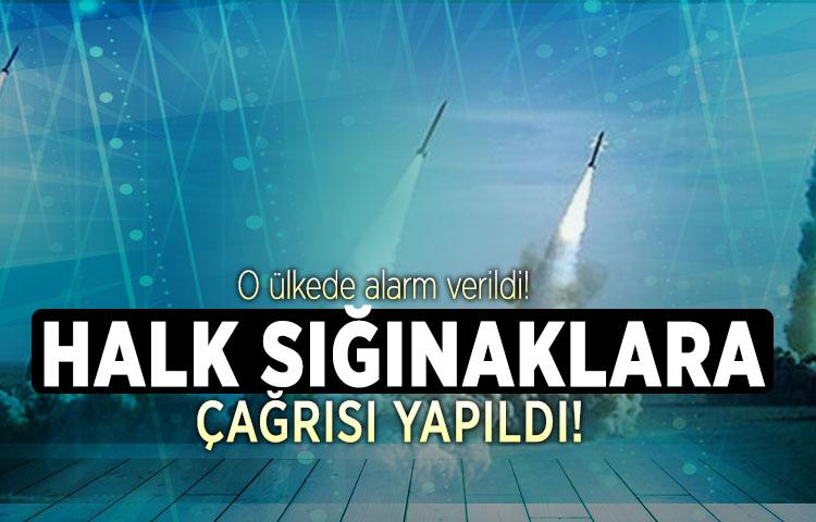 O ülkede alarm verildi! Halk sığınaklara çağrısı yapıldı!
