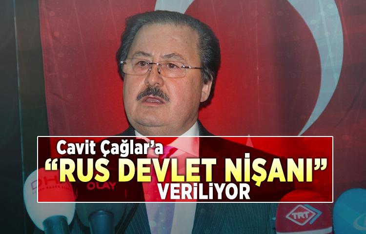 Cavit Çağlar’a 'Rus Devlet Nişanı' veriliyor