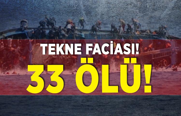 O ülkede tekne battı: 33 ölü!