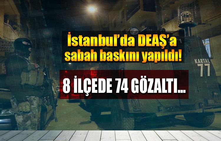 İstanbul'da DEAŞ'a büyük sabah baskını!