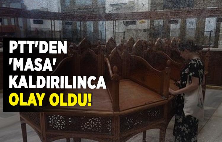 PTT'den 'masa' açıklaması