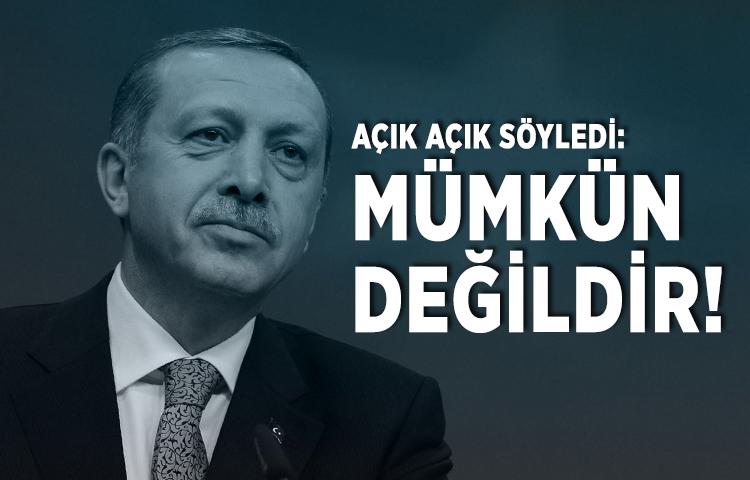 Erdoğan'dan BM çıkışı: Mümkün değildir!