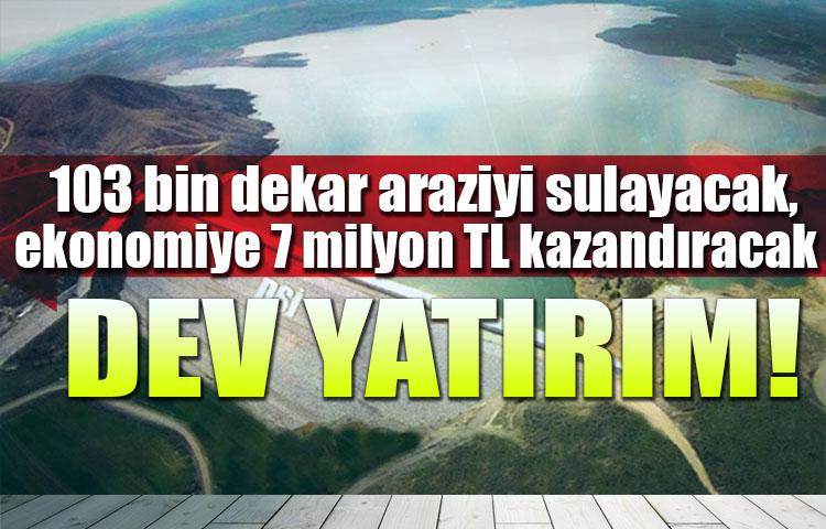 Koyunbaba Barajı Ekonomiye Yılda 7 Milyon Liralık Katkı Verecek