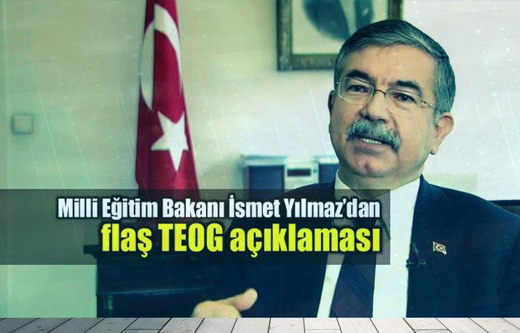 Bakan açıkladı: Bu sene TEOG sınavı yapılmayacak!