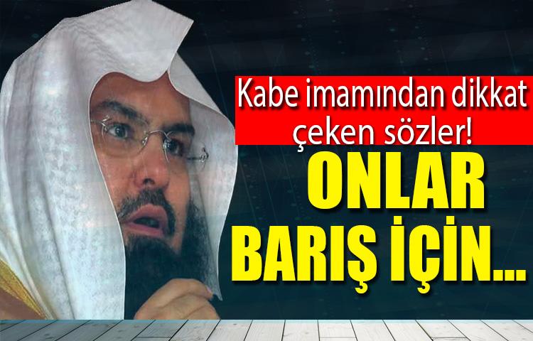Kabe imamının ABD'yle ilgili sözleri tepki çekti!