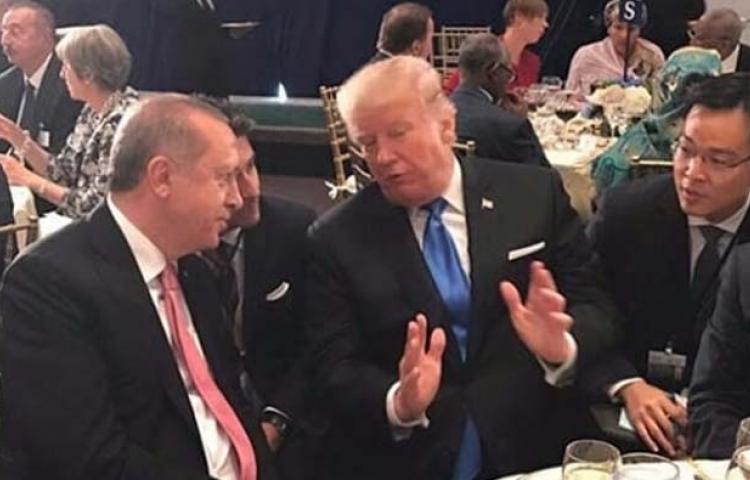 Erdoğan, Trump ile yemekte buluştu!
