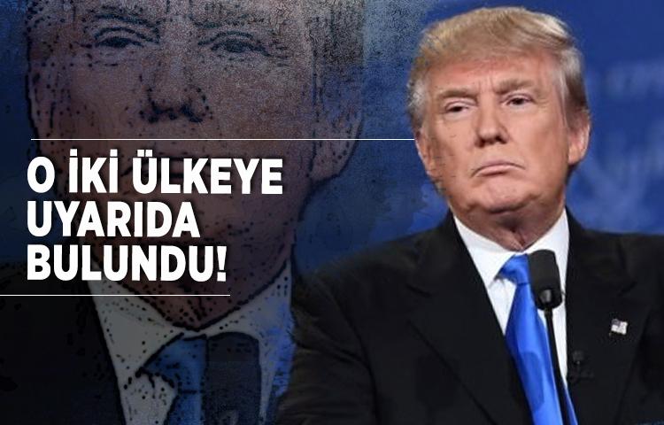 Trump'tan Suudi Arabistan ve BAE'ye uyarı