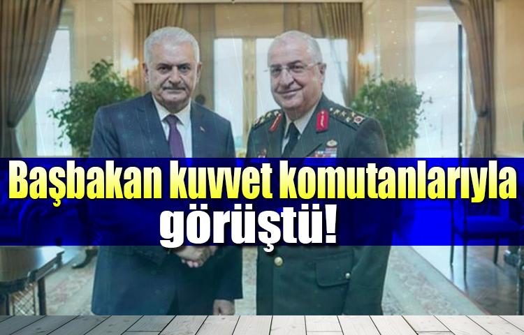 Başbakan kuvvet komutanlarıyla görüştü