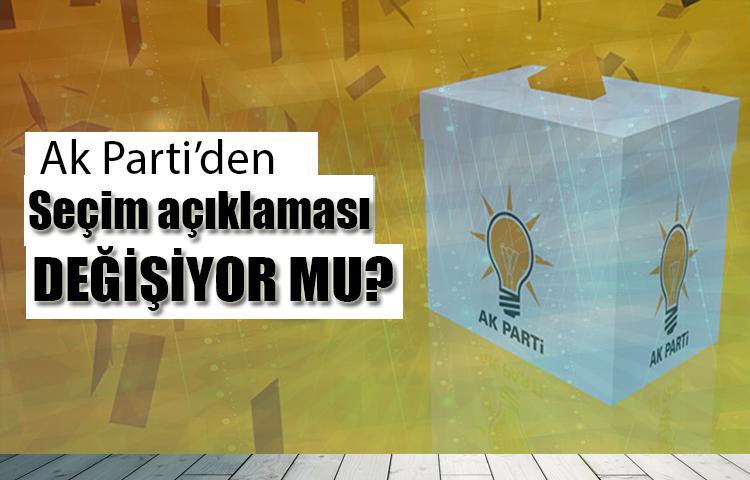 Seçim tarihi değişecek mi? AK Parti'den açıklama