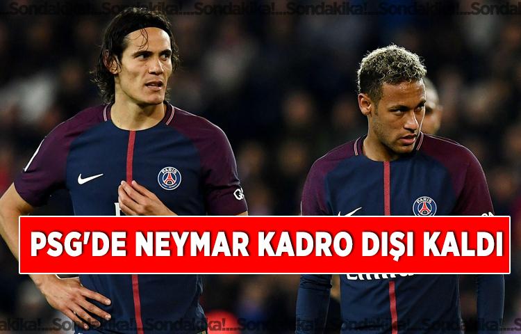 Son dakika: PSG'de Neymar kadro dışı kaldı