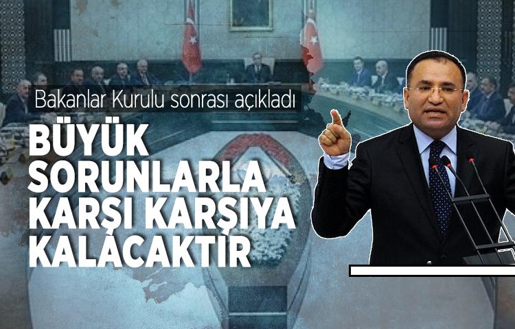 Bozdağ'dan Bakanlar Kurulu sonrası açıklama