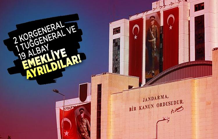 2 korgeneral, 1 tuğgeneral ve 19 albay emekliğe sevk edildi!