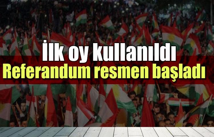 İlk oy kullanıldı Referandum resmen başladı
