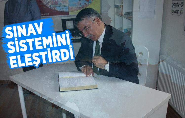 MEB Bakanı İsmet Yılmaz sınav sistemini eleştirdi