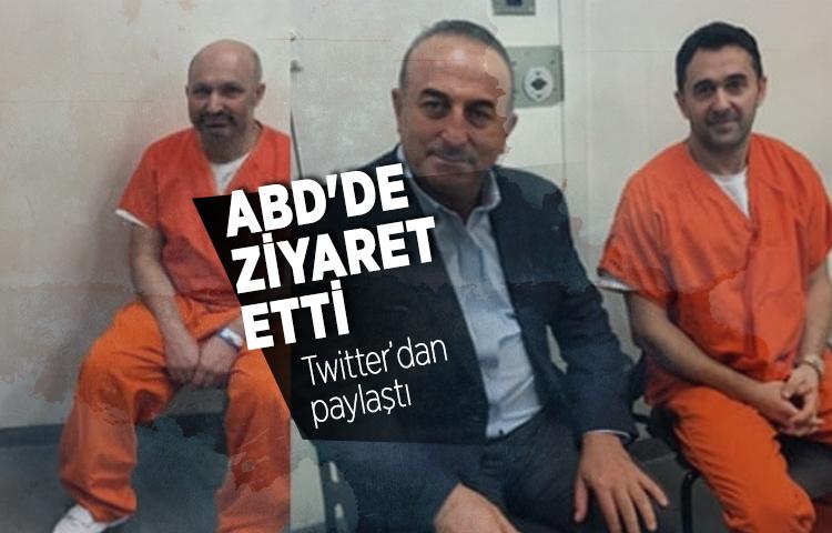 Bakan Çavuşoğlu ABD'de tutuklu bulunan Sinan Narin ve Eyüp Yıldırım'ı ziyaret etti