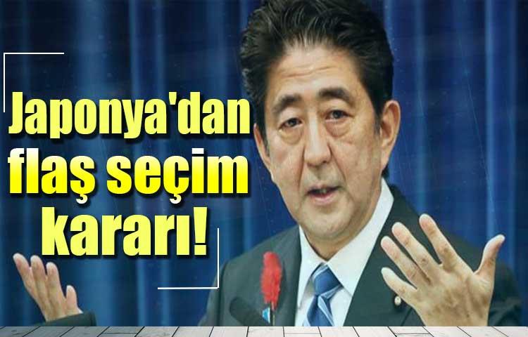 Japonya'dan flaş seçim kararı!