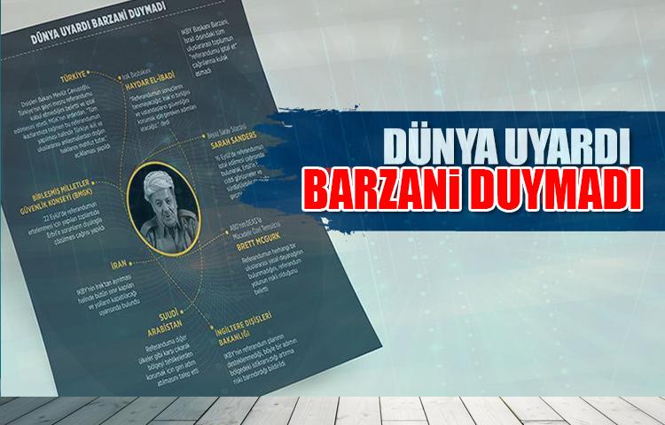 Dünya uyardı Barzani duymadı