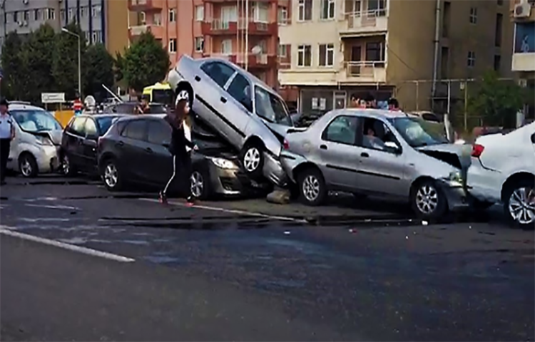Tekirdağ’da 7 araç birbirine girdi!