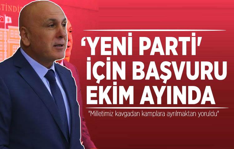 ‘Yeni parti' için başvuru ekim ayında