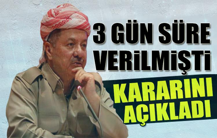 3 gün süre verilmişti! Kararını açıkladı