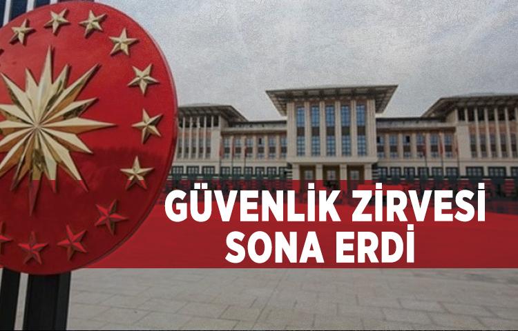 Külliye'de güvenlik zirvesi sona erdi