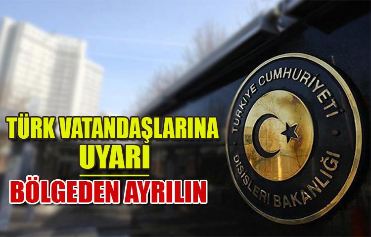 Uçuşlar Askıya Alınmadan Bölgeden Ayrılın